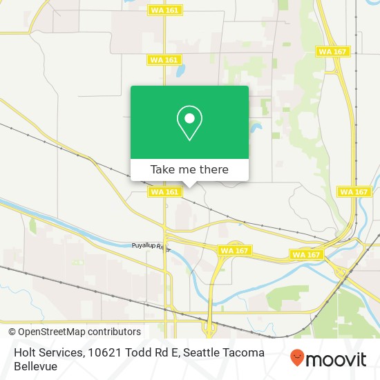 Mapa de Holt Services, 10621 Todd Rd E