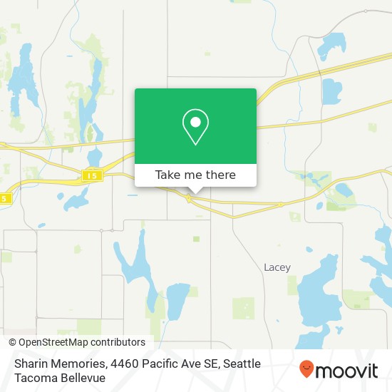 Mapa de Sharin Memories, 4460 Pacific Ave SE