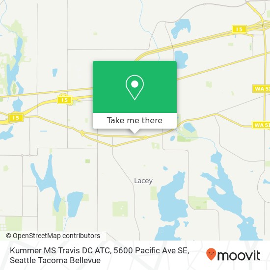 Kummer MS Travis DC ATC, 5600 Pacific Ave SE map