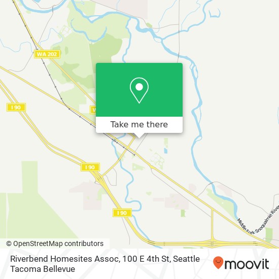 Riverbend Homesites Assoc, 100 E 4th St map