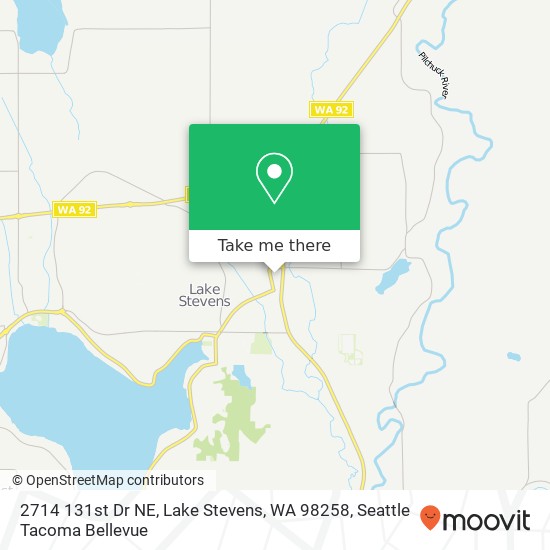 Mapa de 2714 131st Dr NE, Lake Stevens, WA 98258