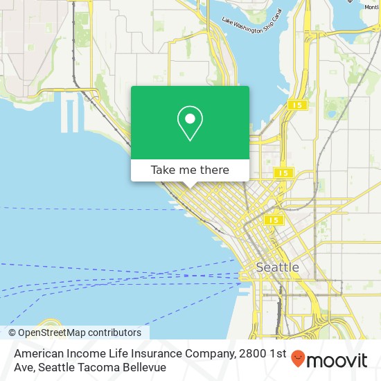 American Income Life Insurance Company, 2800 1st Ave map