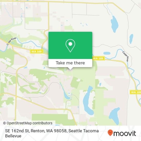 Mapa de SE 162nd St, Renton, WA 98058