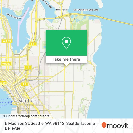 Mapa de E Madison St, Seattle, WA 98112