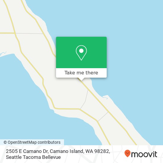 Mapa de 2505 E Camano Dr, Camano Island, WA 98282