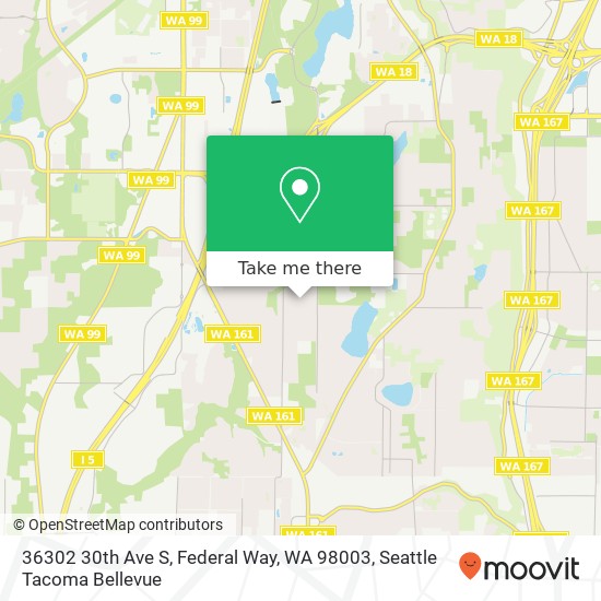 36302 30th Ave S, Federal Way, WA 98003 map