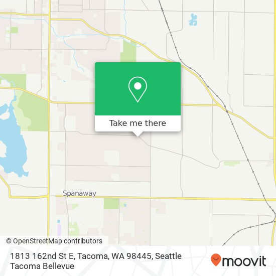 Mapa de 1813 162nd St E, Tacoma, WA 98445