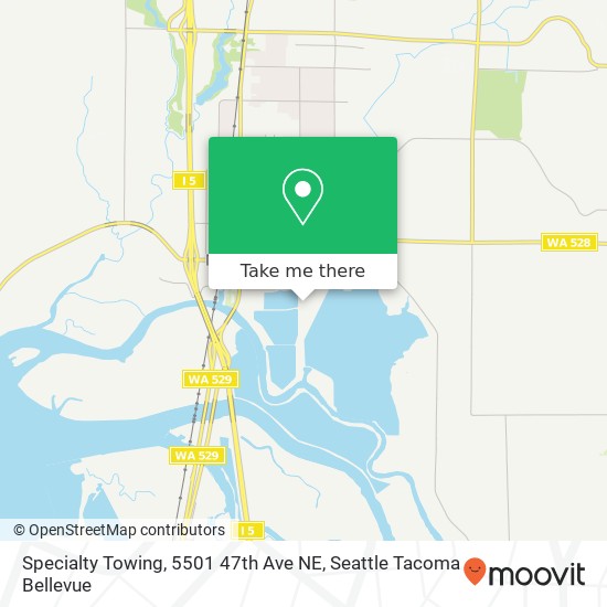 Specialty Towing, 5501 47th Ave NE map