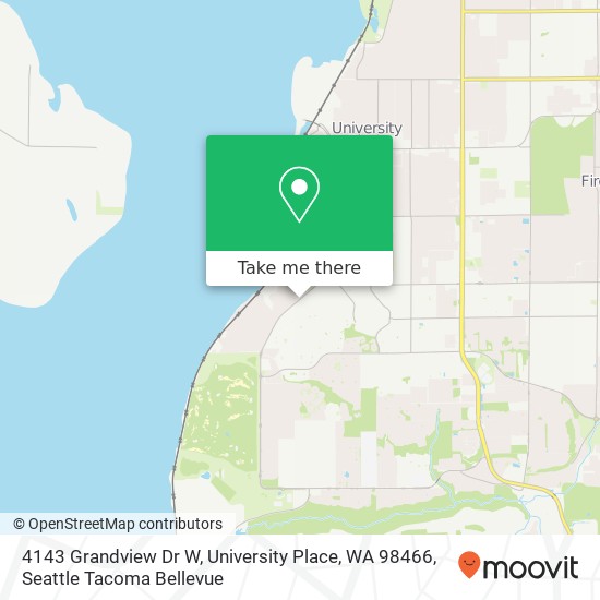 4143 Grandview Dr W, University Place, WA 98466 map