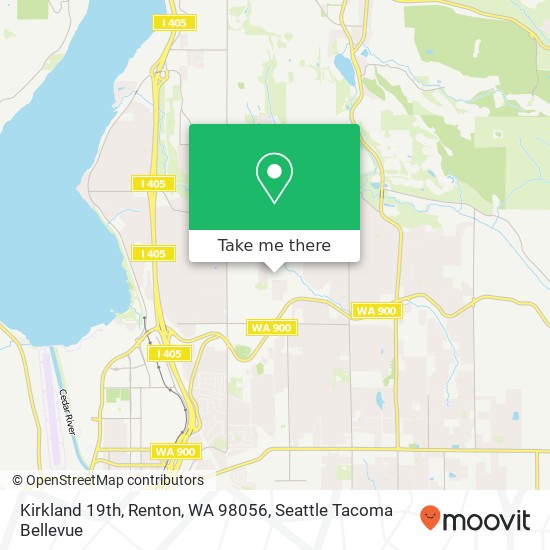 Mapa de Kirkland 19th, Renton, WA 98056