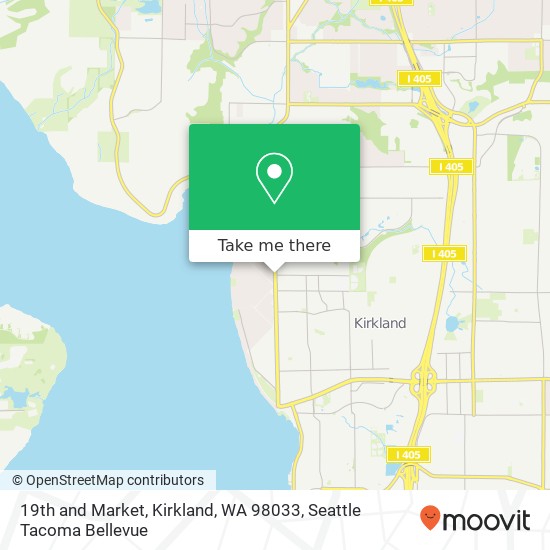 19th and Market, Kirkland, WA 98033 map