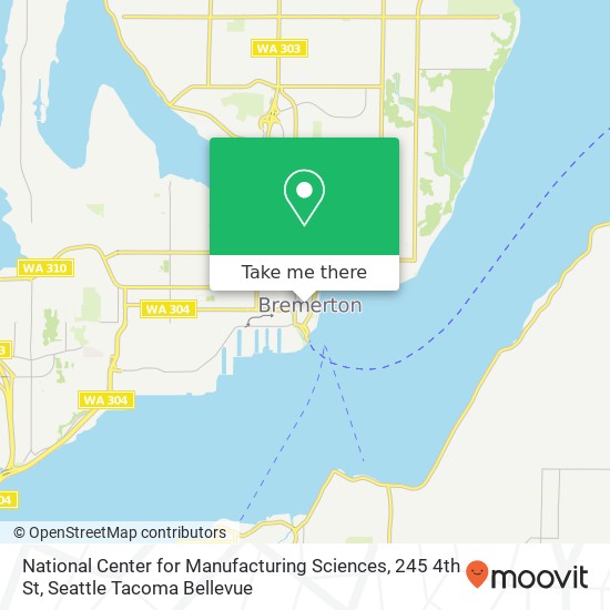 Mapa de National Center for Manufacturing Sciences, 245 4th St