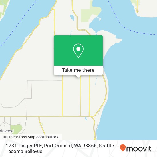 1731 Ginger Pl E, Port Orchard, WA 98366 map