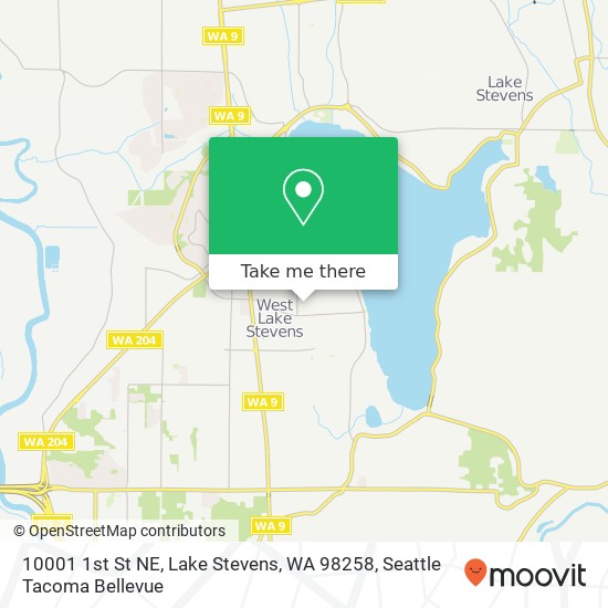 Mapa de 10001 1st St NE, Lake Stevens, WA 98258