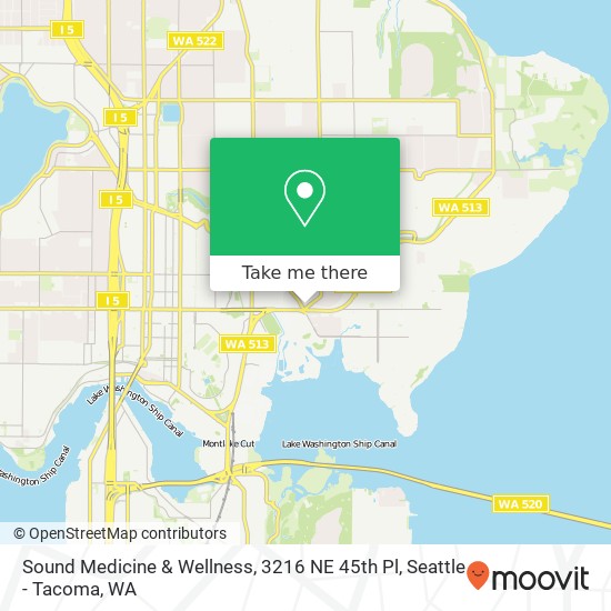 Mapa de Sound Medicine & Wellness, 3216 NE 45th Pl