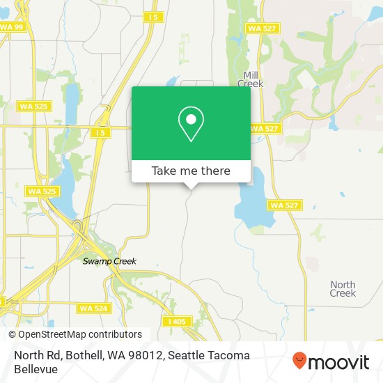 North Rd, Bothell, WA 98012 map