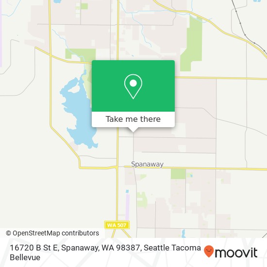 16720 B St E, Spanaway, WA 98387 map