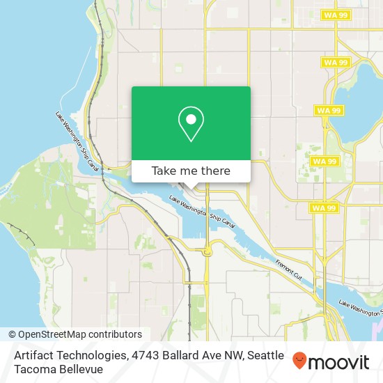 Artifact Technologies, 4743 Ballard Ave NW map