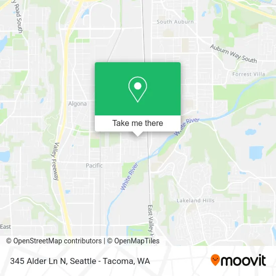 Mapa de 345 Alder Ln N
