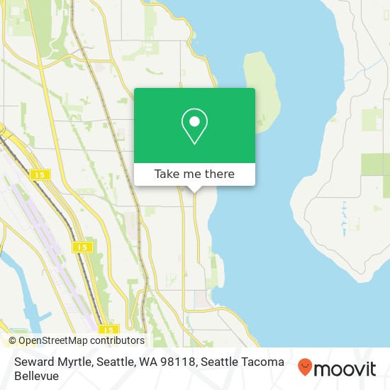 Mapa de Seward Myrtle, Seattle, WA 98118