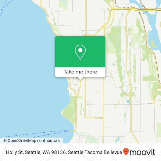 Holly St, Seattle, WA 98136 map