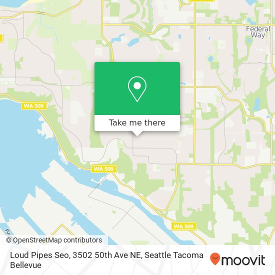 Mapa de Loud Pipes Seo, 3502 50th Ave NE