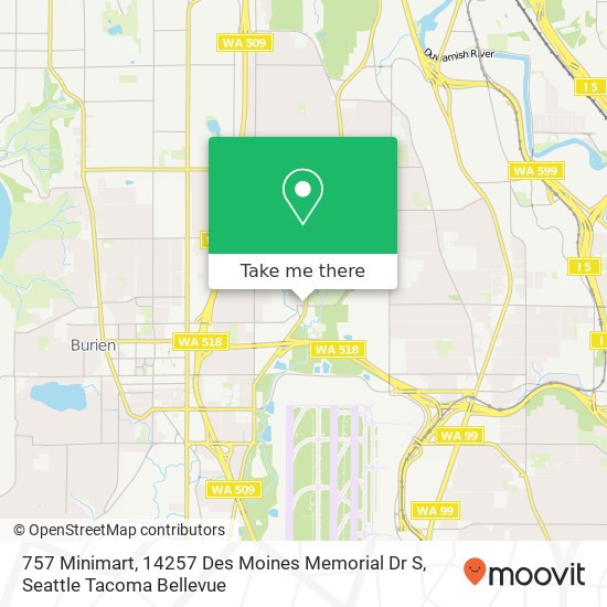 757 Minimart, 14257 Des Moines Memorial Dr S map