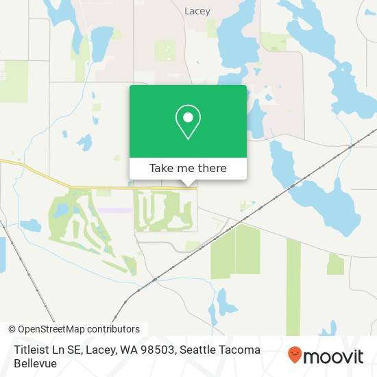 Mapa de Titleist Ln SE, Lacey, WA 98503