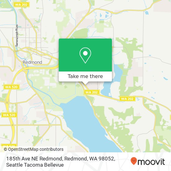 Mapa de 185th Ave NE Redmond, Redmond, WA 98052