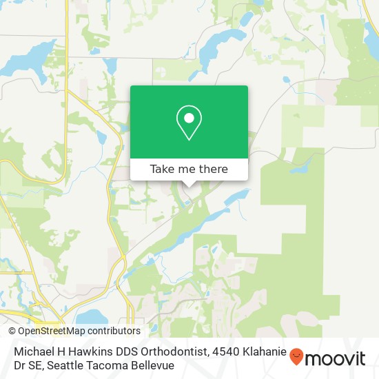 Mapa de Michael H Hawkins DDS Orthodontist, 4540 Klahanie Dr SE