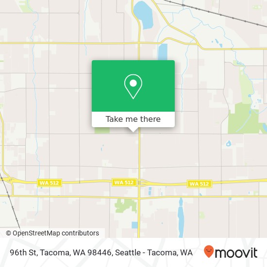 96th St, Tacoma, WA 98446 map