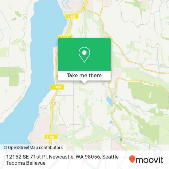 Mapa de 12152 SE 71st Pl, Newcastle, WA 98056