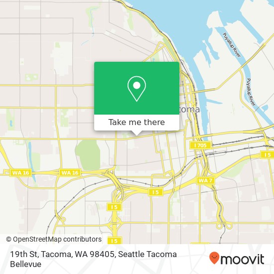 19th St, Tacoma, WA 98405 map