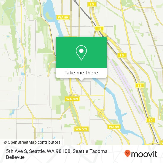 5th Ave S, Seattle, WA 98108 map