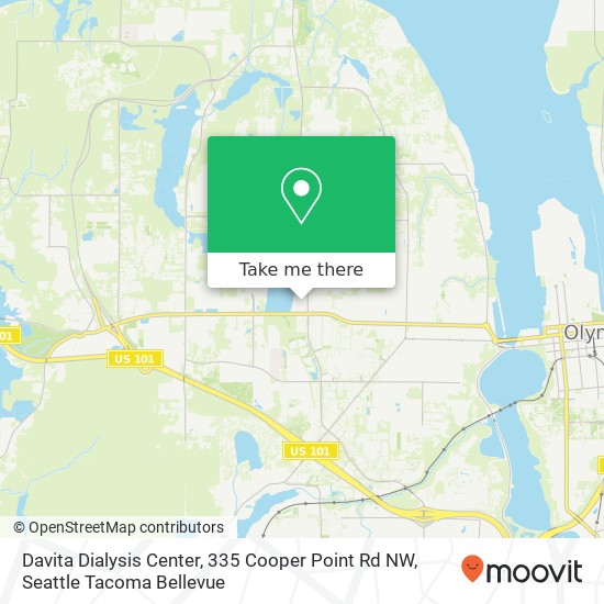 Davita Dialysis Center, 335 Cooper Point Rd NW map