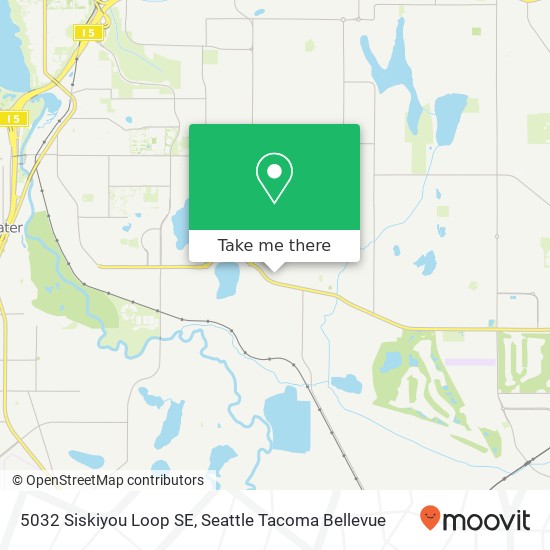 Mapa de 5032 Siskiyou Loop SE, Olympia, WA 98501