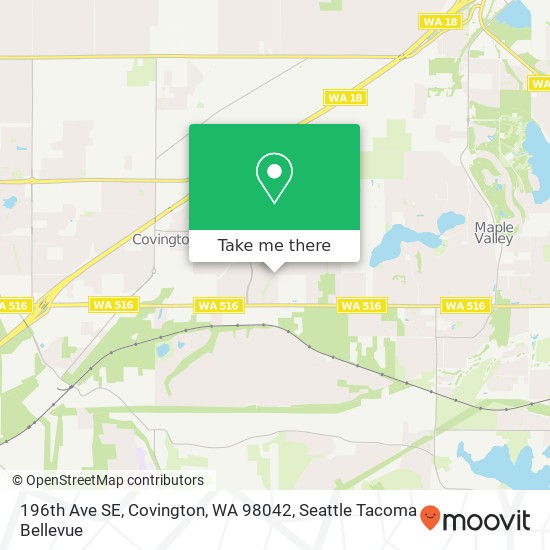 196th Ave SE, Covington, WA 98042 map