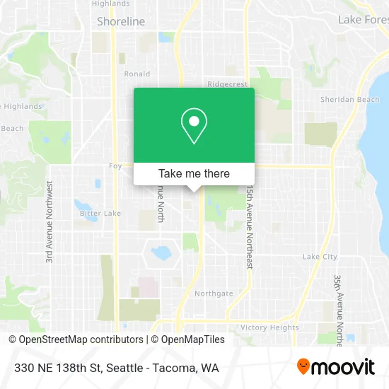 330 NE 138th St map
