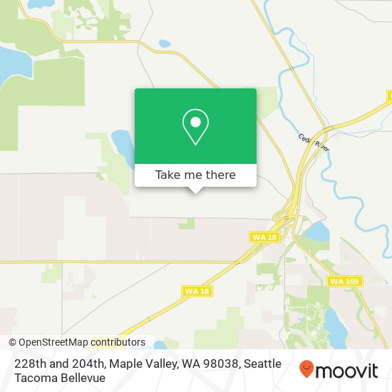 228th and 204th, Maple Valley, WA 98038 map