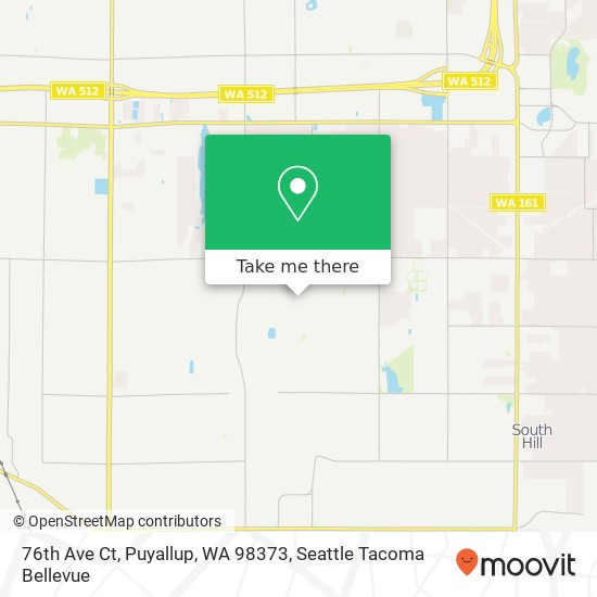 76th Ave Ct, Puyallup, WA 98373 map