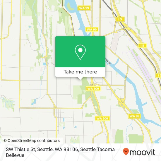 Mapa de SW Thistle St, Seattle, WA 98106