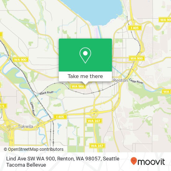 Lind Ave SW WA 900, Renton, WA 98057 map