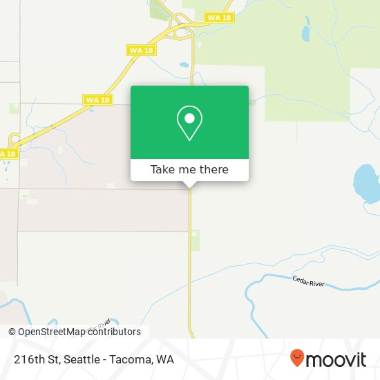 Mapa de 216th St, Maple Valley, WA 98038