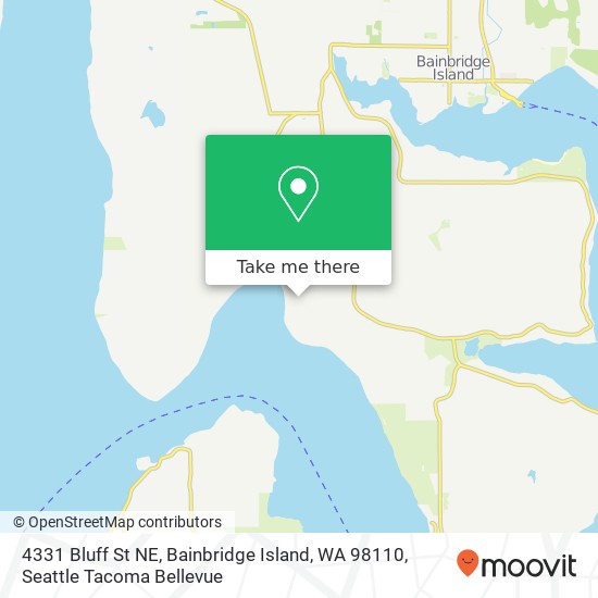 Mapa de 4331 Bluff St NE, Bainbridge Island, WA 98110