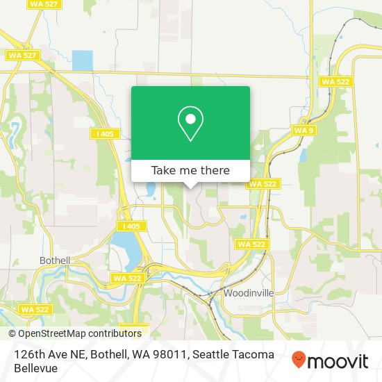 Mapa de 126th Ave NE, Bothell, WA 98011