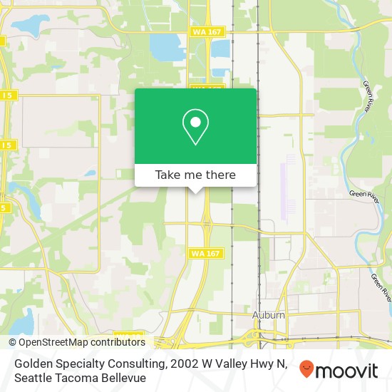 Mapa de Golden Specialty Consulting, 2002 W Valley Hwy N