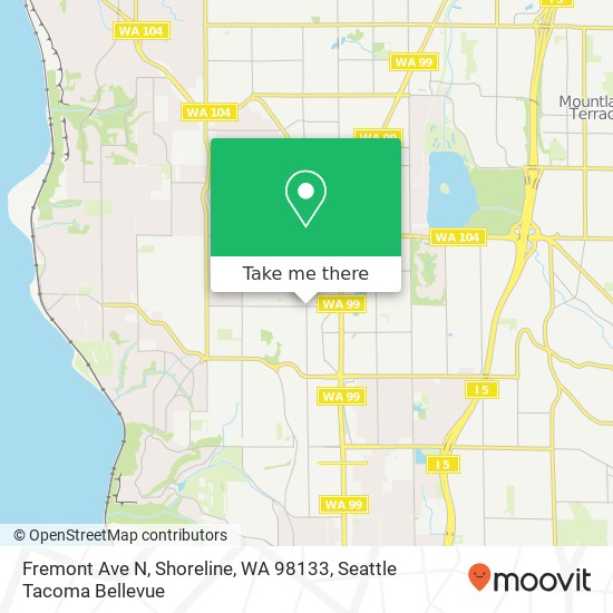 Fremont Ave N, Shoreline, WA 98133 map