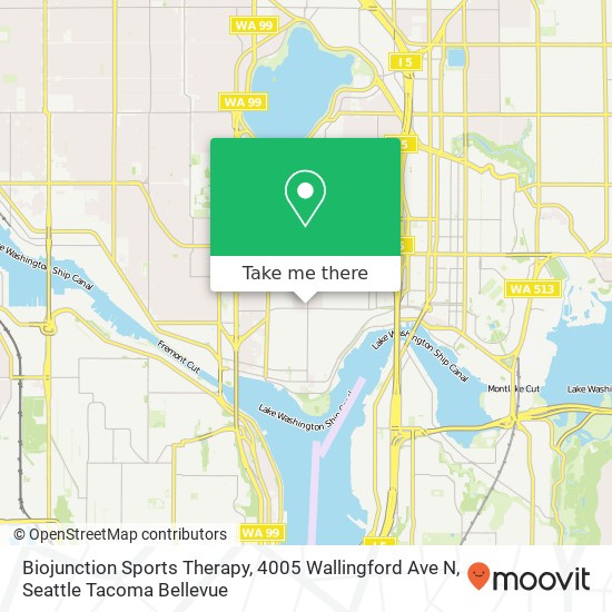 Mapa de Biojunction Sports Therapy, 4005 Wallingford Ave N