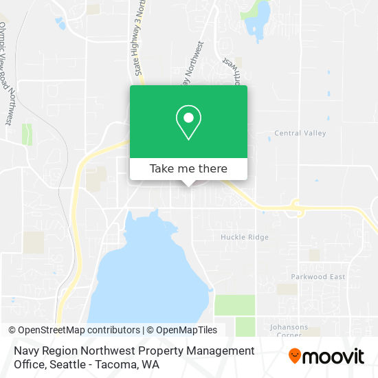 Mapa de Navy Region Northwest Property Management Office