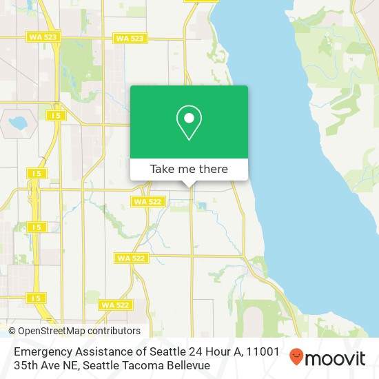 Emergency Assistance of Seattle 24 Hour A, 11001 35th Ave NE map